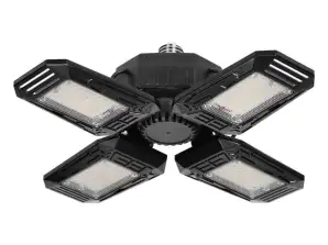 SYRIUSZ LED Складна лампа для майстерні з 4 крилами. E27. 72W. 4000K. 6480lm