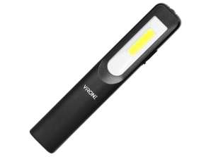 Työskentely LED-taskulamppu 3W 200lm 3W 150lm. 1200mah. 3 tilaa: 100 . 50 . etu dioidi. magneetti.