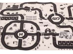 Tappetino per parco giochi segnaletica stradale urbana impermeabile crema 130x100cm
