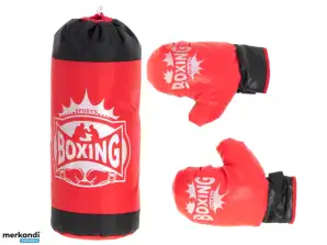 Set aus Boxsack und Handschuhen zum Boxen