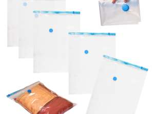 Sacs sous vide pour vêtements, 5 pièces, 60x80cm