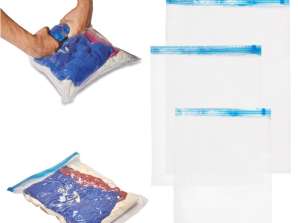 Sacs sous vide roulés pour vêtements 9 pièces 3 tailles 35x50cm 40x50cm 50x70cm