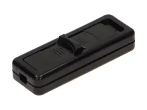 Slider schakelaar. enkelpolig 2.5A. zwart