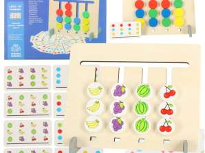 Giocattolo educativo in legno abbinato ai colori dei frutti montessori