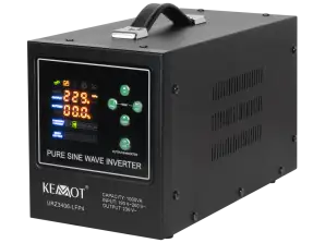 KEMOT PROsinus 1000 LFP4 puhdas siniaaltoinvertteri lataustoiminnolla 12V 230V 1000VA/700W