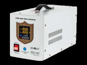 UPS KEMOT PROsinus 1000 muunnin puhtaalla sinimuotoisella aallolla ja lataustoiminnolla 12V 230V 1000VA/700W