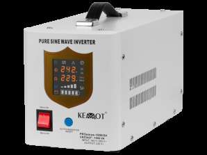 KEMOT PROsinus 1500/24 Inverter a forma d'onda sinusoidale pura con funzione di carica 24V 230V 1500VA/1050W