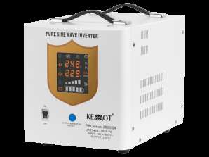 KEMOT PROsinus 2600/24 Inverter a onda sinusoidale pura con funzione di carica 24V 230V 2600VA/1800W
