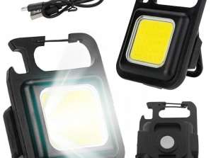 ZD100 COB LED Raktų Pakabukas Žibintuvėlis APT ZD100