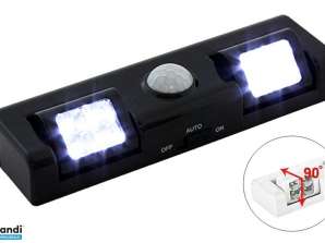 ZD26B 8 LED Bevegelsessensor Lys Svart