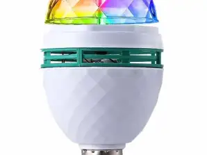 ZD7F Disco rgb led-polttimo e27