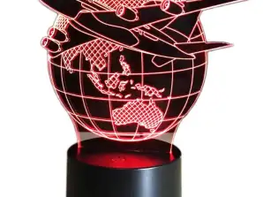 ZD98D lentokoneen 3D LED-yövalo