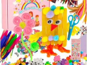 Kit creativo artistico per bambini per l'artigianato 1200 pezzi