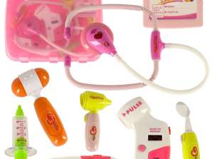 Set da medico in valigia DOKTOR rosa chiaro