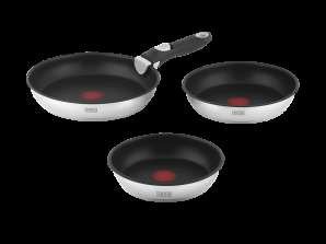Set di padelle con manico staccabile 22cm 24cm 28cm TEESA PADELLE A UNA MANO