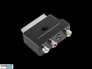 Euro S 18 -liitin 3xGN.RCA SVHS prz.
