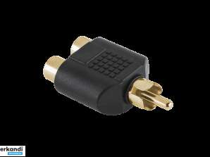 LEC ZLA0307 -liitin wt. RCA 2xgn. RCA KULTA