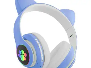 ZS7G Cuffie bt 5.0 LED blu orecchie