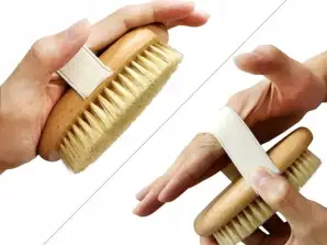 NATÜRLICHE TROCKENE, NASSE KÖRPERMASSAGEBÜRSTE, IDEAL FÜR DIE HAUT