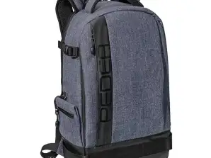 Kamerarucksack Fotorucksack mit Regenschutz, Tragegurt und Zubehörfächern, grau