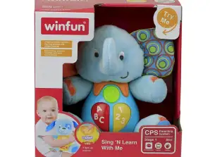 Interactieve knuffelige olifantentrompet