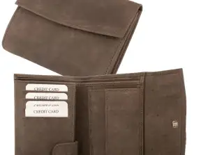 RFID Protection - Hunterleder Hochformat Geldbörse mit Überschlag