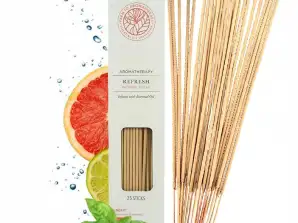SCENTED INCENSE STICKS REFRESHING FRESH 25 pcs NATURAL STICK INCENSE STICKS