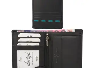 "Color Exclusive" Rindleder Geldbörse mit großem Kleingeldfach, 7 Kartenfächer