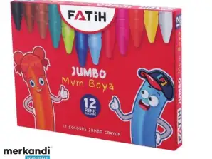 Für Grosshandel 12-farbiges Set Jumbo-Wachsmalstifte
