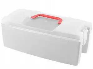 FISHING BOX TOOL ORGANIZER BOX LARGE WHITE CONTAINER LARGE WHITE