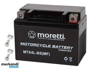 82 351# Batterie moto 12v 4ah mtx4l bs moretti