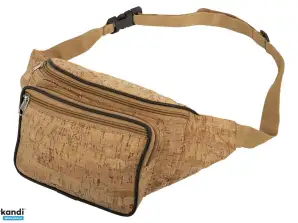 Bauchtasche mit Reißverschlüssen - veganes Korkmaterial - nachhaltig