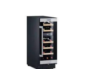 Dometic C18B Compressor Wine Fridge with Two Zones, Freestanding or Built-in, 18 Bottles