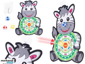 Dartscheibe mit Velcro Kugeln Zebra
