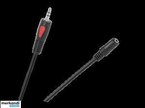 3,5 mm jack dugó-aljzat 10m Cabletech Eco Line
