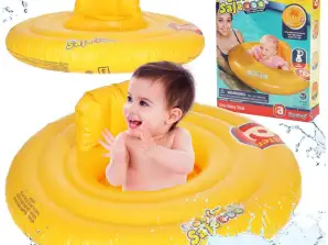 BESTWAY 32096 Baby Swim Ring Wheel Schlauchboot für Kinder mit Sitz Orange max 15kg 6 18months