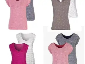 2,30 € – Damen-Shirts mit 3/4-Ärmeln, Neue Ware, Mixpaletten, Sonderposten, Palettenware, Restposten, Second Hand, A Ware, B Ware, Kg Großhandel