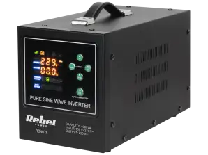 Rebel POWER 1000 LFP4 UPS ren sinusbølgeomformer med ladefunksjon 12V 230V 1000VA/700W
