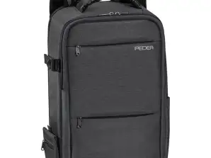 Sac à dos pour appareil photo avec housse de pluie, sangle de transport et compartiments pour accessoires, gris