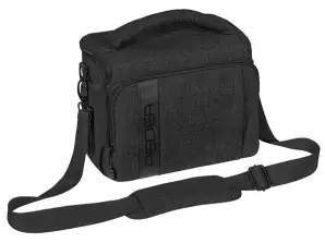 Kameratasche Foto Tasche mit Regenschutz und Zubehörfächer, schwarz
