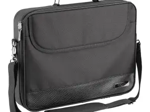 Laptoptasche 17,3 Zoll (43,9 cm) Notebook Umhängetasche mit Schultergurt, schwarz