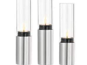 3pcs BLOMUS ELEGANT TEALIGHT CANDLESTICK GLASS LANTERN GLAMOUR WEDDING