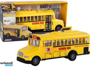 Schulbus 1:16 Friction Drive Türleuchten zum Öffnen klingen gelb
