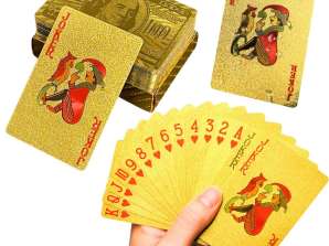 Party Spielkarten Elegante Banknote Dollar Gold Deck 54 Karten