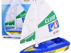 Segelboot Batteriebetriebener Turbinenantrieb Blau