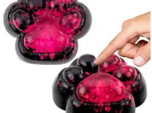Squishy Cat Sensory Anti-Stress Squishy Musta Vaaleanpunainen Glitter
