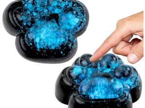 Squishy Cat Sensory Anti-Stress Squishy Musta Sininen Glitter