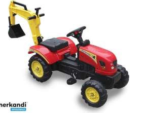 Traktor mit Schaufel rot Pedale