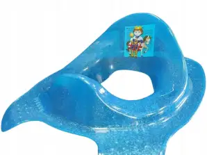 HOUSSE DE SIÈGE DE TOILETTE ANTIDÉRAPANTE POUR WC ENFANT BLEU