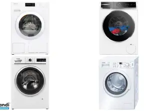 Lot de 28 unités de Machines à laver et Sèche linge   Reconditionné...
